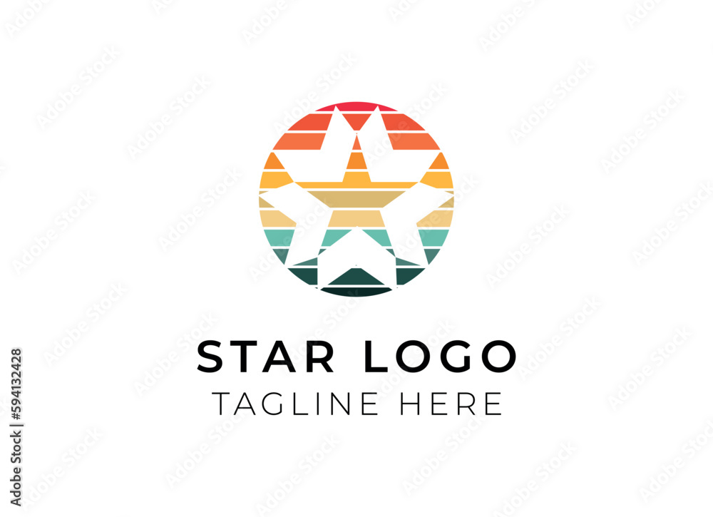 Star icon and logo design Star icon and logo design
