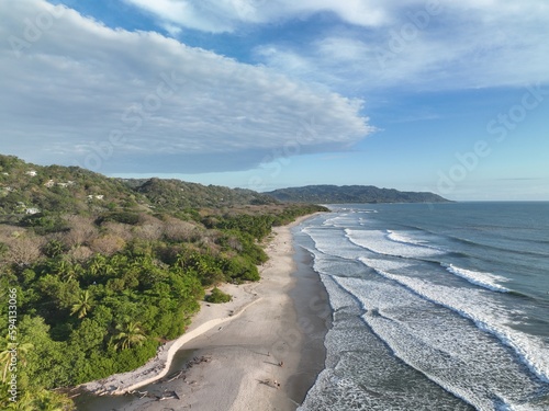 Fototapeta Naklejka Na Ścianę i Meble -  Santa Teresa is a laid-back beach town in Costa Rica known for its stunning beaches, great surf, and relaxed vibe.