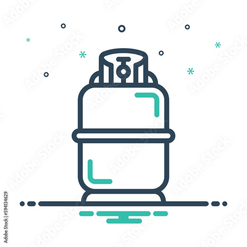 Mix icon for cylinder 