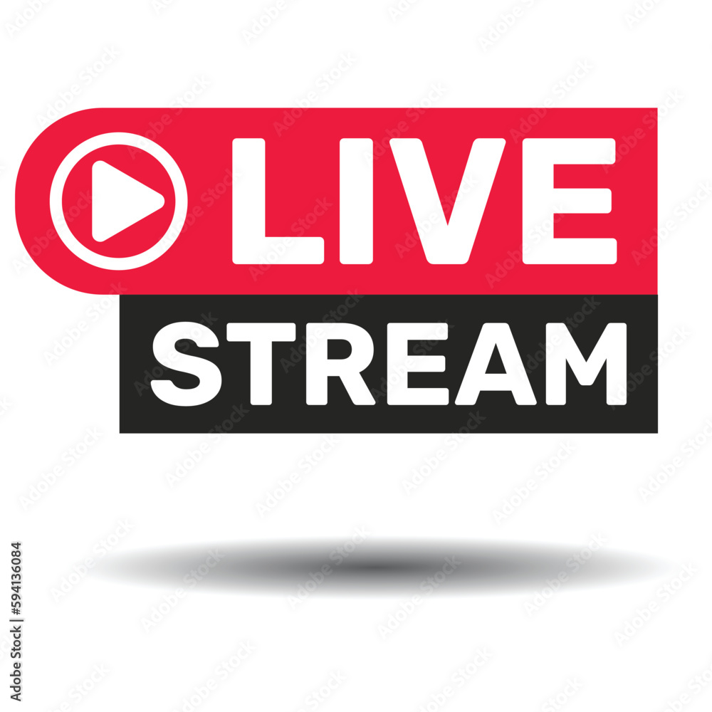 Live stream Vector illustration design.