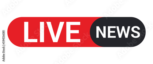 Live news vector illustration design.