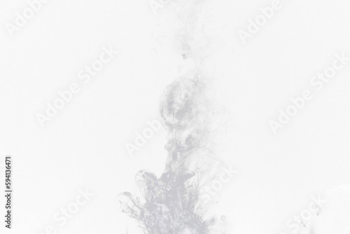 Water vapor, steam and smoke isolated on png or transparent background, fog or mist with graphic space. White, smokey and incense burning with foggy air and abstract, smokey puff and misty with gas photo