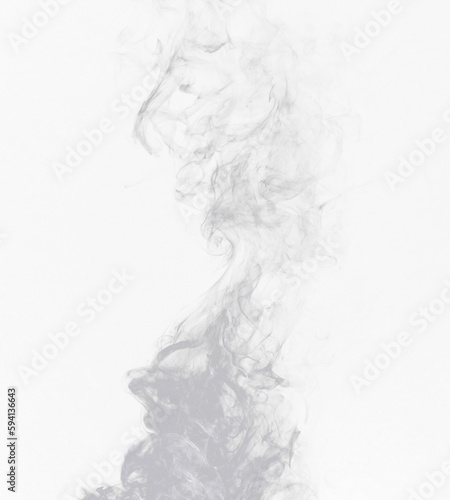 Fotografie, Obraz Water vapor, white and smoke isolated on png or transparent background, fog or mist with cloud pattern