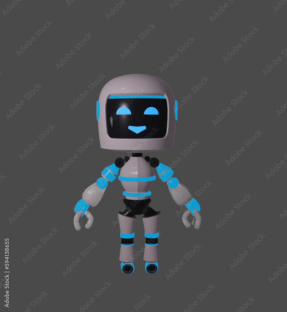 blue robot android blue robot android