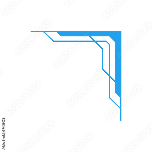 Futuristic Tech Corner Decoration