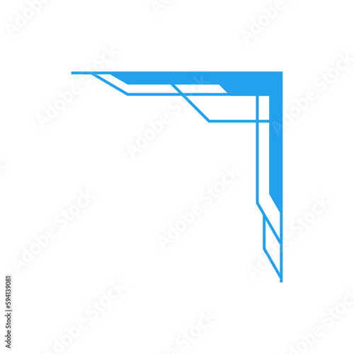 Futuristic Tech Corner Decoration