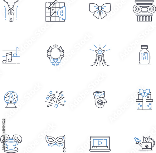 Piering line icons collection. Foundation, Reinforcement, Construction, Piling, Structural, Settlement, Leveling vector and linear illustration. Support,Stability,Grouting outline signs set