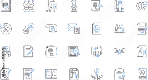 Advice line icons collection. Guidance, Wisdom, Counsel, Tip, Opinion, Direction, Pointer vector and linear illustration. Suggestion,Recommendation,Solution outline signs set