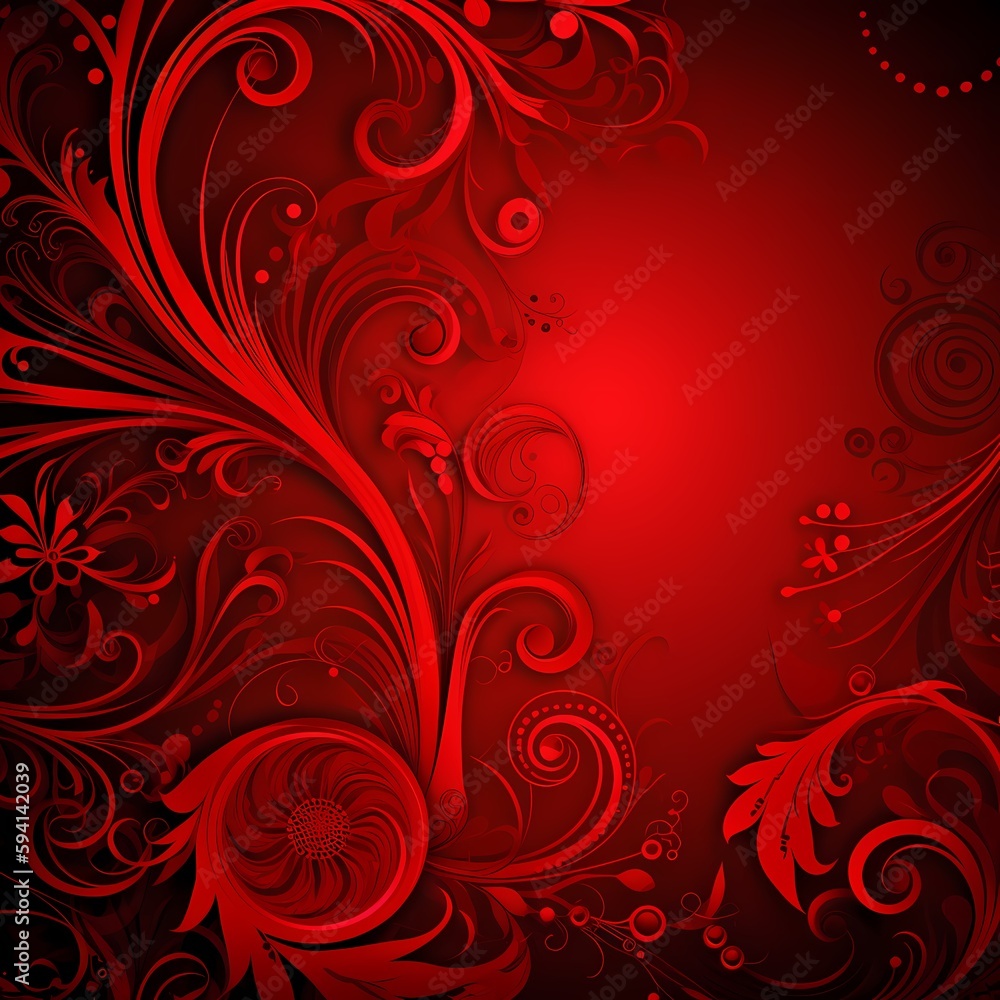 Happy Chinese new year luxury style pattern background vector. Oriental sakura flower gold line art texture on red background. Design illustration for wallpaper, card, poster, packaging, advertising Happy Chinese new year luxury style pattern background vector. Oriental sakura flower gold line art texture on red background. Design illustration for wallpaper, card, poster, packaging, advertising