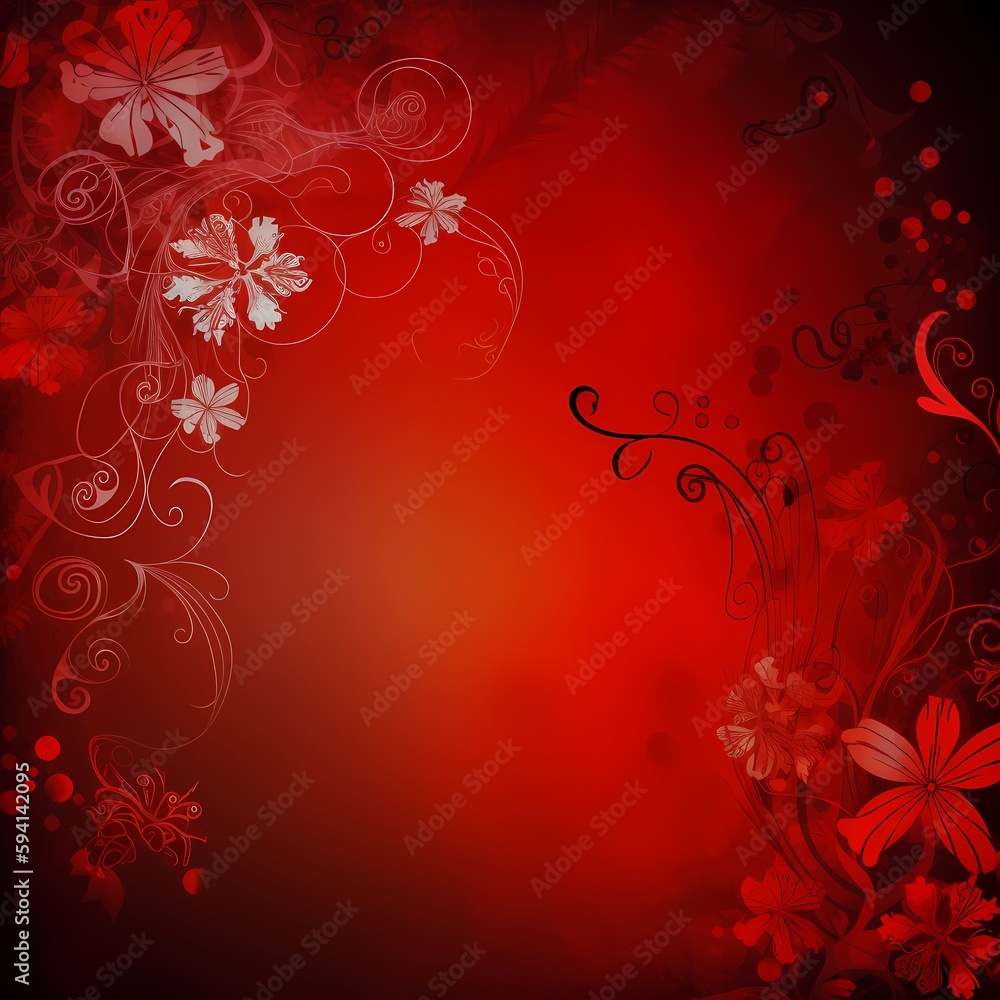 Happy Chinese new year luxury style pattern background vector. Oriental sakura flower gold line art texture on red background. Design illustration for wallpaper, card, poster, packaging, advertising Happy Chinese new year luxury style pattern background vector. Oriental sakura flower gold line art texture on red background. Design illustration for wallpaper, card, poster, packaging, advertising