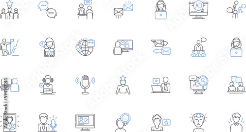 Account line icons collection. Balance, Ledger, Transactions, Audit, Expenses, Reconciliation, Statements vector and linear illustration. Income,Bookkeeping,Taxes outline signs set