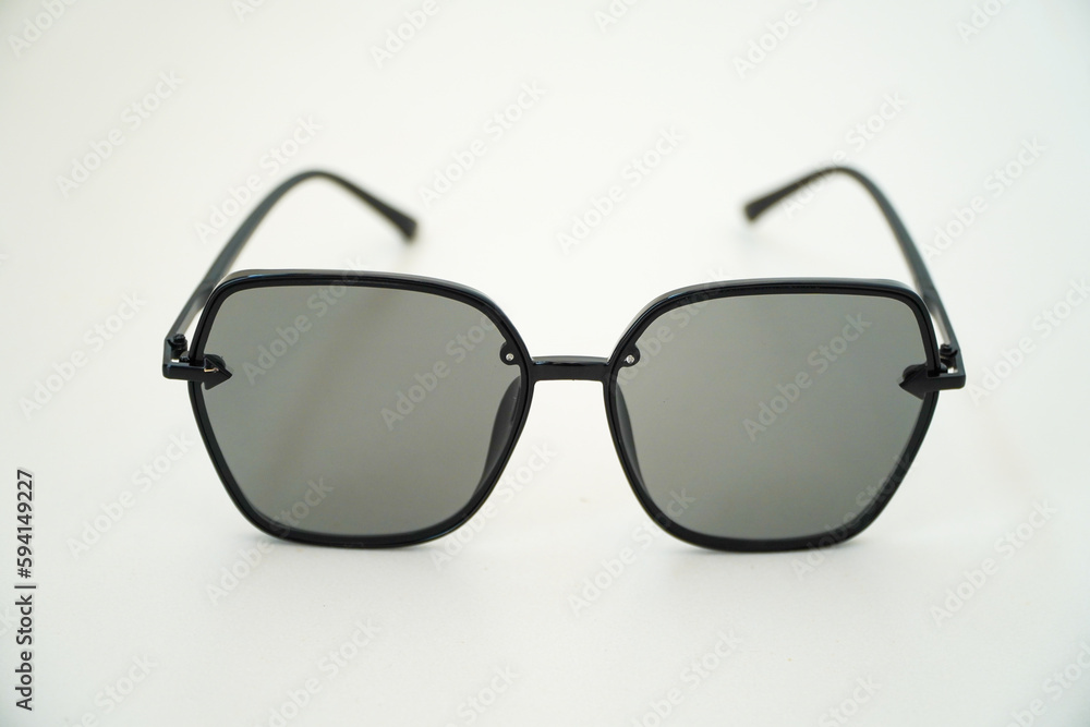 Black sunglasses isolated on white background for applying on a portrait or a photo Black sunglasses isolated on white background for applying on a portrait or a photo