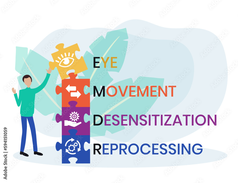 EMDR - Eye Movement Desensitization Reprocessing acronym. business ...