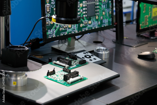 Obraz na płótnie inspection system with digital microscope