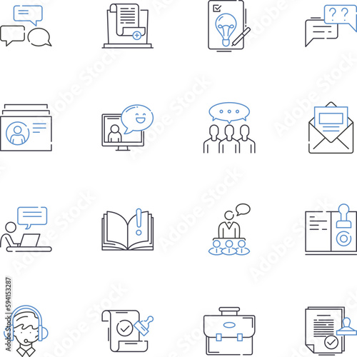 Proprietary processes line icons collection. patents, secrecy, exclusivity, innovation, techniques, methods, product development vector and linear illustration. manufacturing,formulas,trade secrets