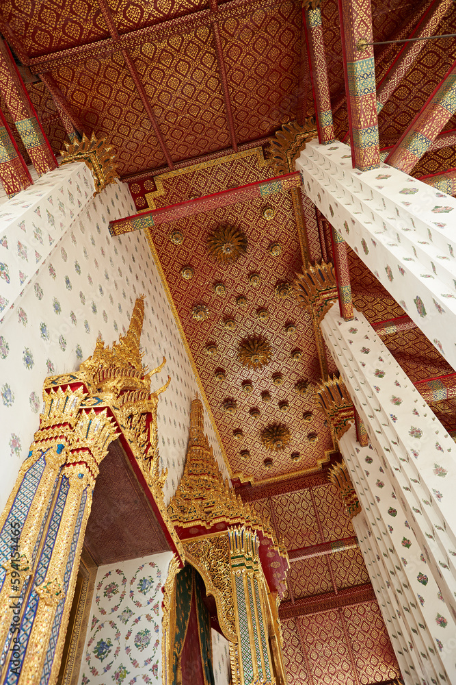 thai style temple, Southeast Asian traditional temple	