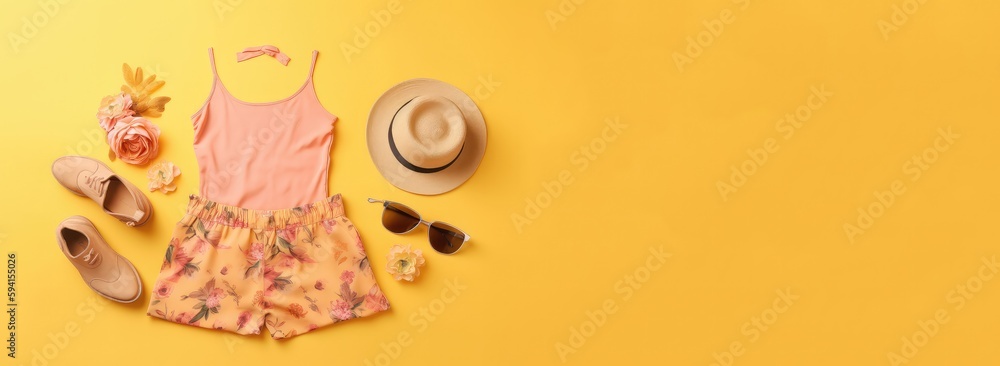 summer accessories, with generative ai summer accessories, with generative ai