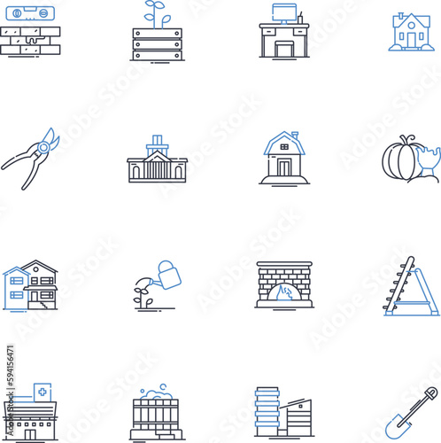 Charity fundraiser line icons collection. Donation, Benefit, Philanthropy, Charity, Giving, Fundraising, Generosity vector and linear illustration. Community,Support,Volunteering outline signs set