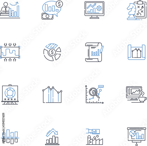 Trackers monitors line icons collection. Sensors, Devices, Instrumentation, Gadgets, Detectors, Analyzers, Observers vector and linear illustration. Probes,Controllers,Watchers outline signs set