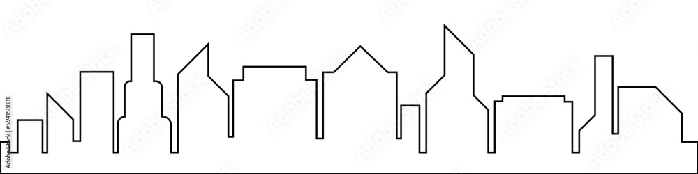 Modern cityscape continuous one line vector drawing. Metropolis architecture panoramic landscape.Black vector city silhouette.Skyline urban border collection.
Автор: designer_things