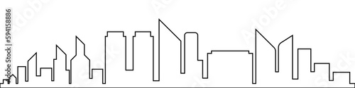 Modern cityscape continuous one line vector drawing. Metropolis architecture panoramic landscape.Black vector city silhouette.Skyline urban border collection.
Автор: designer_things