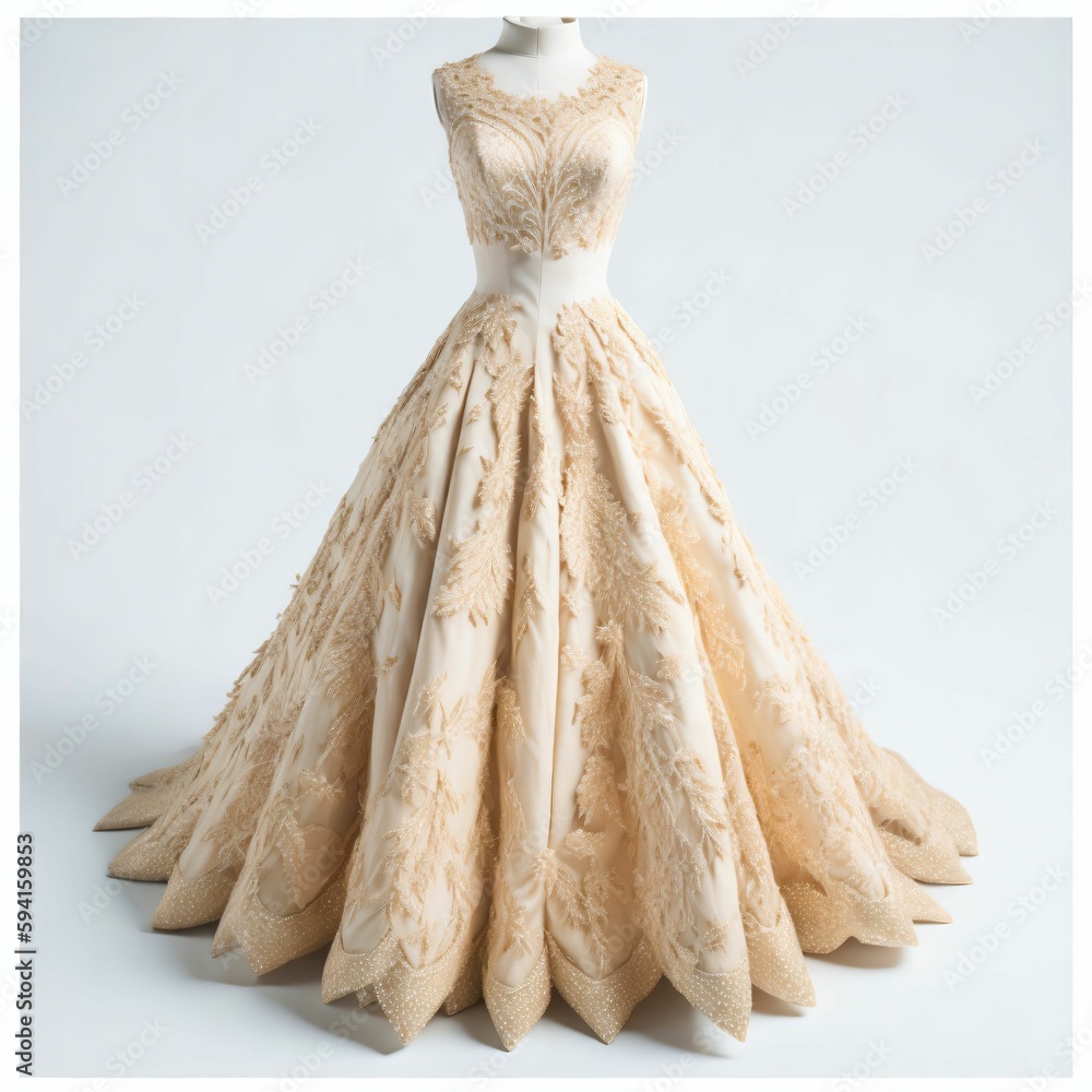 IA generativa: Vestido de Novia con Escultura de Madera Detallada IA generativa: Vestido de Novia con Escultura de Madera Detallada