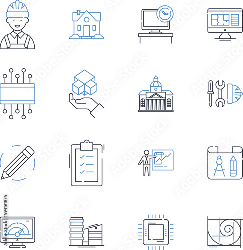 Historical Events line icons collection. Revolution, Renaissance, Medieval, Industrialization, Reformation, Exploration, Colonization vector and linear illustration. Crusades,Enlightenment,Victorian