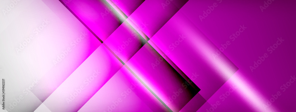 Fototapeta premium Light and shadow squares and lines abstract background