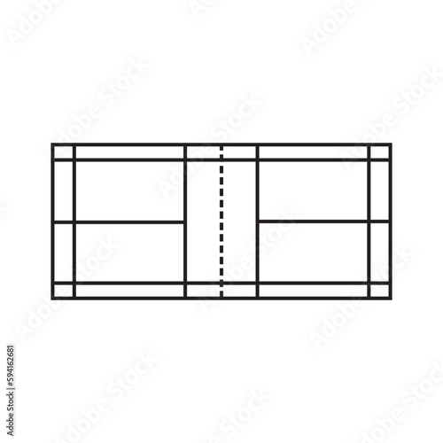 Badminton court icon