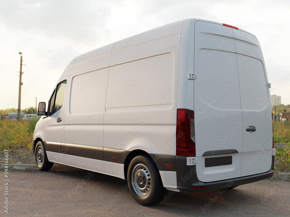 Van Transportation Truck Realistic Render Van Transportation Truck Realistic Render