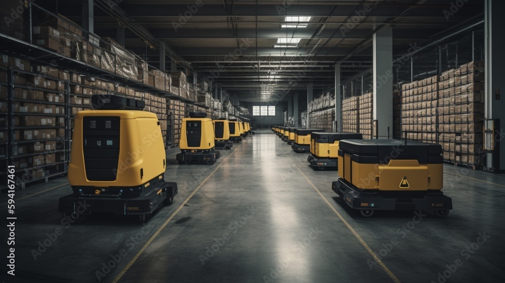 Innovative Smart Warehouse Solutions with AGV Technology - Cutting-Edge Automation Boosting Efficiency and Productivity in Logistics and Transportation for Industry Professionals and Tech Enthusiasts