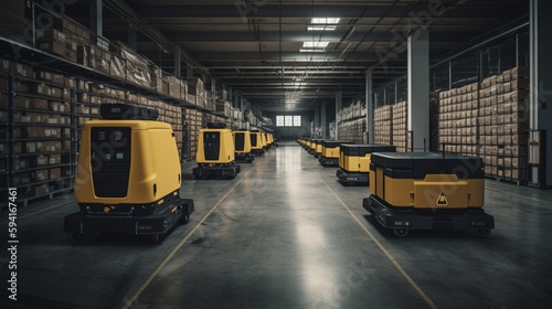 Innovative Smart Warehouse Solutions with AGV Technology - Cutting-Edge Automation Boosting Efficiency and Productivity in Logistics and Transportation for Industry Professionals and Tech Enthusiasts