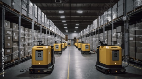 Innovative Smart Warehouse Solutions with AGV Technology - Cutting-Edge Automation Boosting Efficiency and Productivity in Logistics and Transportation for Industry Professionals and Tech Enthusiasts