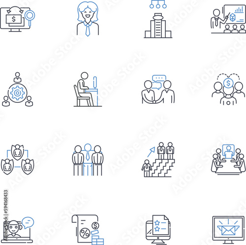 Entity structure line icons collection. Hierarchy, Architecture, Nerk, Existence, Framework, Configuration, Organization vector and linear illustration. Systematics,Arrangement,Topology outline signs