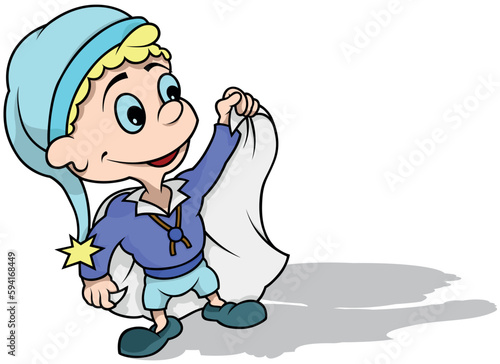 Blond Blue-eyed Dwarf with ...