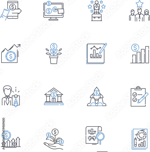 Dexterity line icons collection. Agility, Coordination, Flexibility, Quickness, Adroitness, Precision, Skill vector and linear illustration. Hand-eye coordination,Swiftness,Balance outline signs set