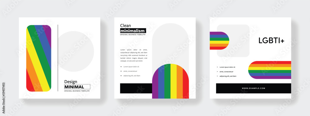 Open Source Lgbt Pack of LGBTI+ community templates, thematic social media posts ...