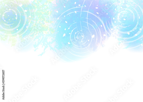 水面をイメージした幻想的な背景イラスト