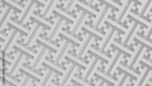 Abstract 3D geometric background.Pattern with white angular objects.