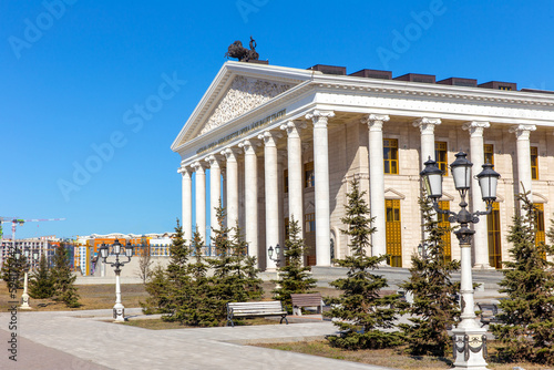 State opera and ballet theater in the capital Astana. Republic of Kazakhstan
