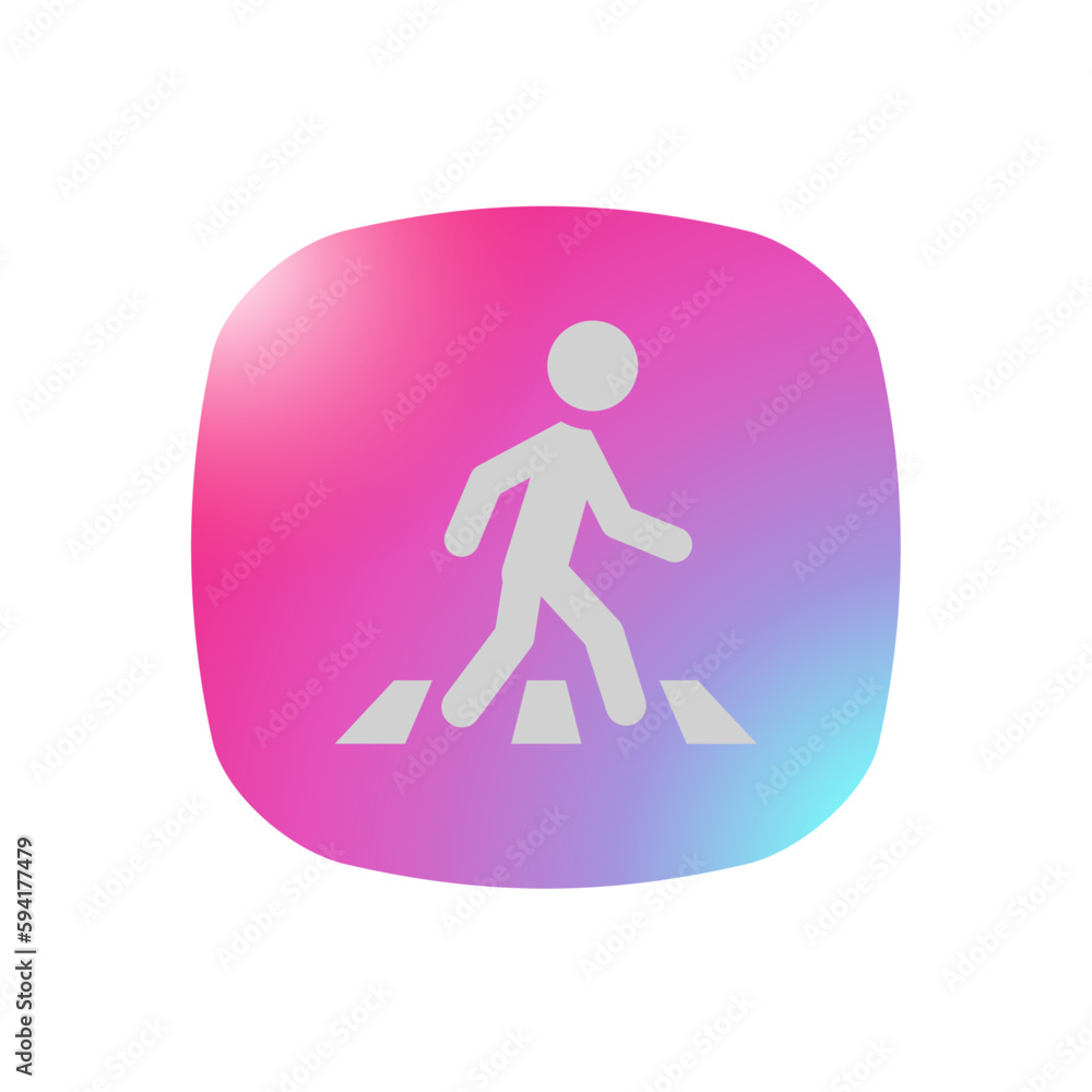 Crosswalk - Pictogram (icon) Crosswalk - Pictogram (icon)