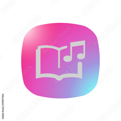 Audio Book - Pictogram (icon) 