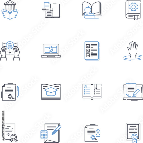 Bestseller line icons collection. Novel, Hit, Success, Top-seller, Chart-topper, Best-seller, Record-breaking vector and linear illustration. Phenomenon,Blockbuster,Classic outline signs set