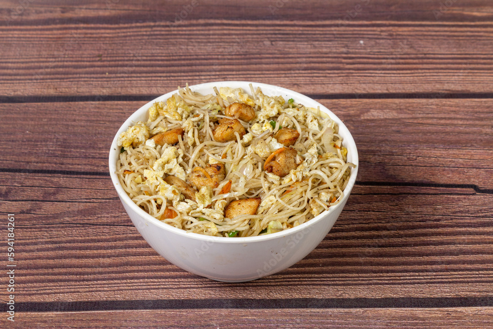 Egg chicken chowmein Egg chicken chowmein