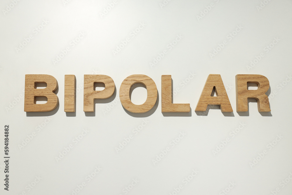 Mental disorders concept - composition for Bipolar disorder Mental disorders concept - composition for Bipolar disorder