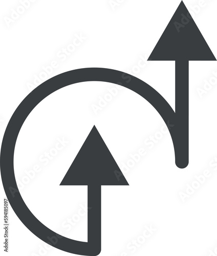 long gray arrows, arrow icons