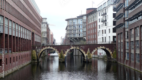 Canal bridge in Hamburg