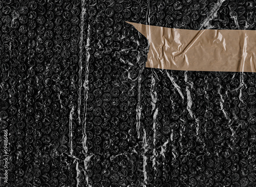 Plastic bubble packaging texture for overlay wrinkled stretched plastic effect