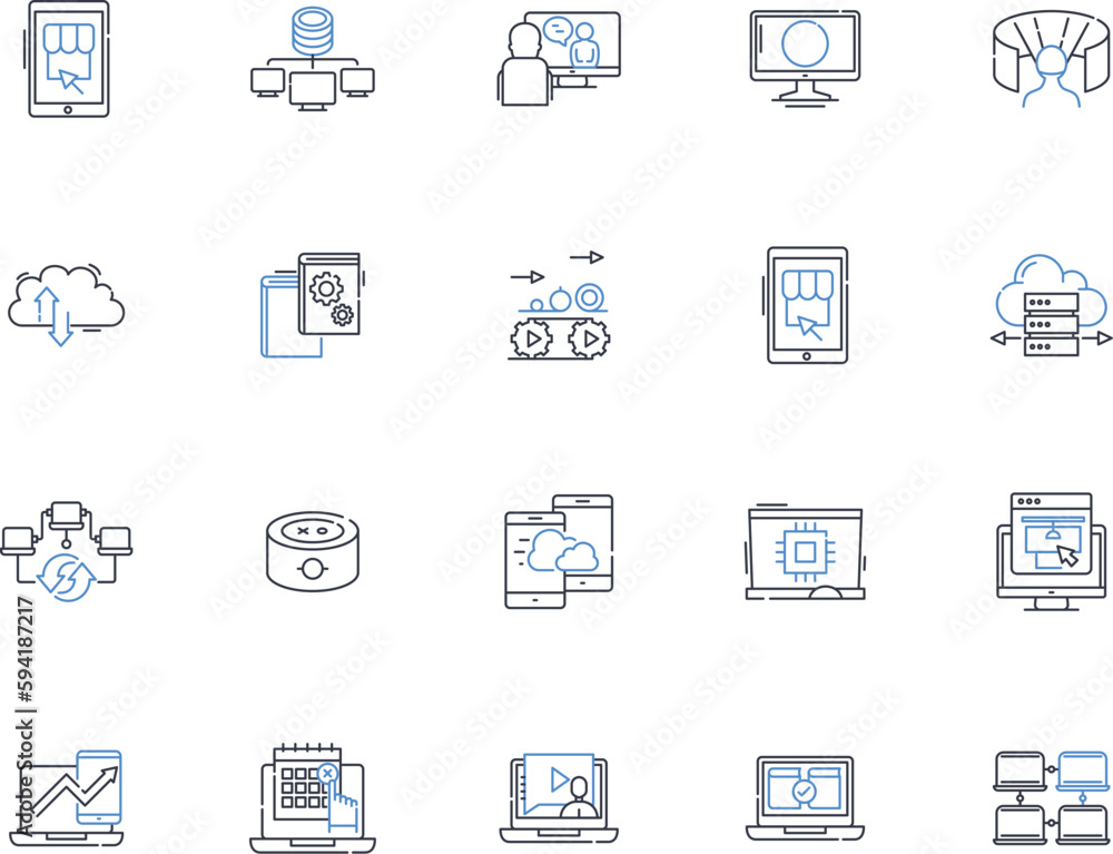 Electronic engineering line icons collection. Circuits, Semiconductor, Microcontrollers, Transistors, Sensors, Robotics, Nerks vector and linear illustration. Amplifiers,Power,Control outline signs Electronic engineering line icons collection. Circuits, Semiconductor, Microcontrollers, Transistors, Sensors, Robotics, Nerks vector and linear illustration. Amplifiers,Power,Control outline signs