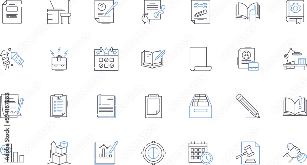 Commerce Field line icons collection. E-commerce, Retail, Marketplace, Sales, Marketing, Advertising, BB vector and linear illustration. BC,Transactions,Digital outline signs set